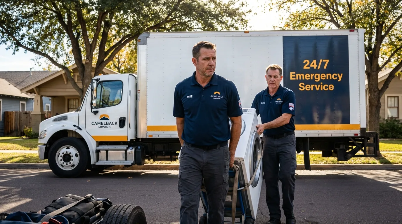 CamelBack Moving crew loading furniture in Kentwood, LA